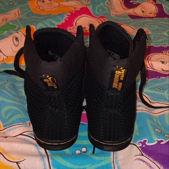 Dr Martens Maelly WC Black Fabric Ankle Boots Doc - Picture 3 of 4